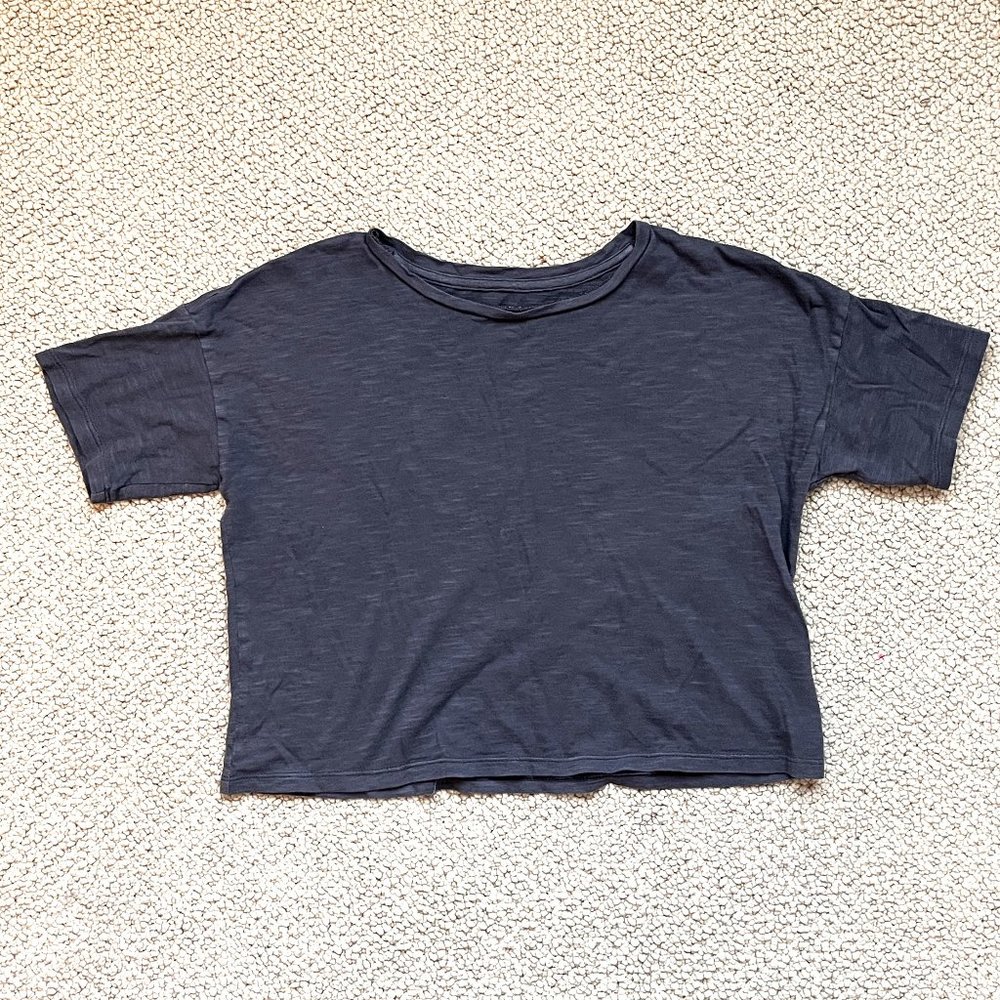 Cropped T shirt Charcoal XS